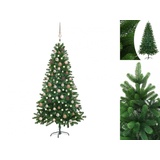 vidaXL Künstlicher Weihnachtsbaum mit LEDs & Kugeln 150 cm Grün«