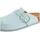 TAMARIS Damen Fußbett Pantolette Leder flach, blau, 40 EU