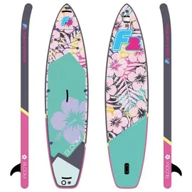F2 SUP Board Retro Bloom Hibiskus 341 x 11,2 cm bunt