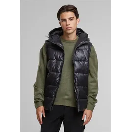 URBAN CLASSICS Recycled Hooded Puffer Weste Black 2XL