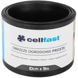 Cellfast Garteneinfassung, gerade, Verschiedene Längen und Farben, 10 cm x 9 m, Schwarz