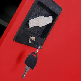 Jan Nowak C001B Aktenschrank 92,5 x 90 x 93 cm rot