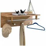 Idimex Wandgarderobe ULF Eiche Braun