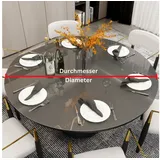 Blade Tischdecke Tischfolie Rund Transparente Glasklar 2 mm abgeschrägte Kante (Einzelartikel, Einzeln erhältlich), Kratzfest, geruchlos, REACH-konform, individuell zuschneidbar Ø 120 cm