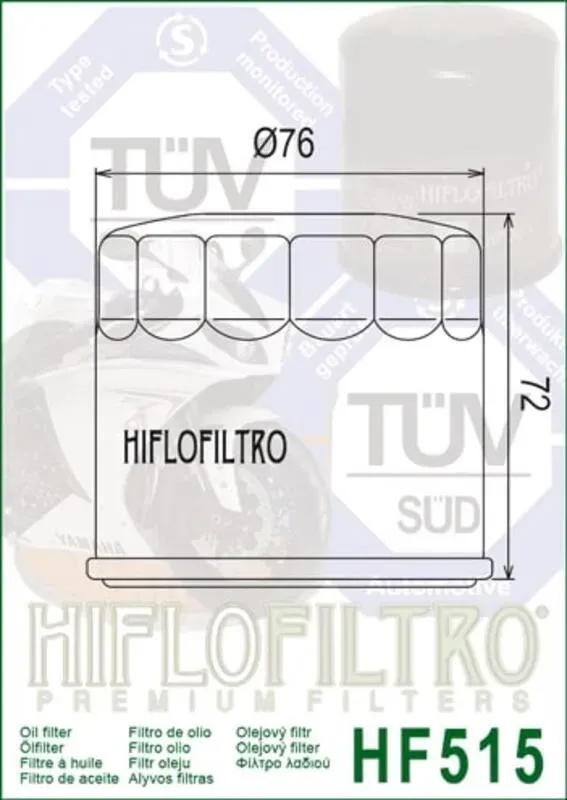 Hiflofiltro Oliefilter - HF515