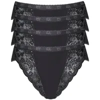SLOGGI Damen Chic Tai 4P Slip, Black, 48
