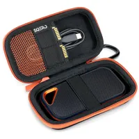 Tasche Hülle für SanDisk Portable/Extreme/Extreme PRO 1TB 2TB 4TB 500GB Portable SSD Externe Festplatte, Hart Reise Tragen Etui Case (NO mit USB4)