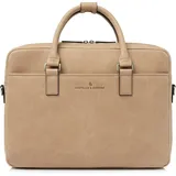 Castelijn & Beerens Carisma Aktentasche Leder 40 cm Laptopfach beige