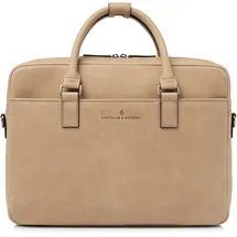 Castelijn & Beerens Carisma Aktentasche Leder 40 cm Laptopfach beige