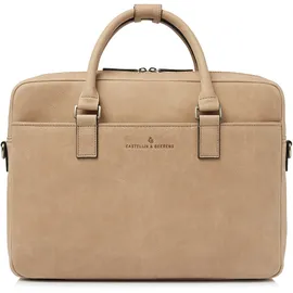 Castelijn & Beerens Carisma Aktentasche Leder 40 cm Laptopfach beige