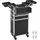Songmics Kosmetikkoffer, Trolley, 4-in-1 Schminkkoffer, extra groß, Friseurkoffer, 34 x 24 x 79,3 cm, abschließbar, Make-up Koffer, 360° drehbare Rollen, für Reisen, Geschenkidee, schwarz JHZ015B01