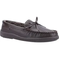 Hush Puppies - Herren Hausschuhe "Ace", Leder FS8606 (42 EU) (Braun) - Braun - 42