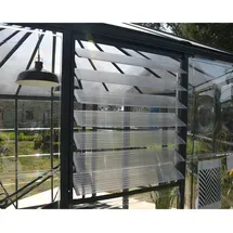 CANOPIA Palram Canopia Gewächshaus Zubehör Seitenlamellenfenster, Lamellenfenster silber