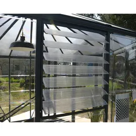 CANOPIA Palram Canopia Gewächshaus Zubehör Seitenlamellenfenster, Lamellenfenster silber
