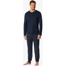 SCHIESSER Pyjama Fine Interlock Blau 58