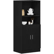 vidaXL Küchenschrank 57 x 41,5 x 131,5 cm SCHWARZ