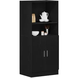 vidaXL Küchenschrank 57 x 41,5 x 131,5 cm SCHWARZ
