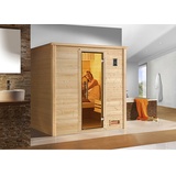 weka Sauna »Bergen 1«, BxHxT: 198 x 203,5 x 148 cm - beige