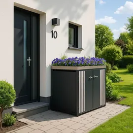 MCW Mülltonnenverkleidung MCW-O67 125 x 84 cm anthrazit