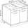 Vicco Schubladenschrank R-Line 80 x 81,6 x 46 cm Schwarz