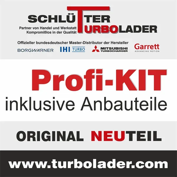 SCHLÜTTER TURBOLADER Lader, Aufladung 16601216 für VAG