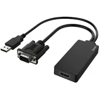 Hama VGA+USB auf HDMI-Adapter Schwarz