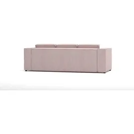 s-style möbel Modernes Sofa 3 Sitzer Porto Aus Puderrosa Cord