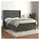 vidaXL Boxspringbett mit Matratze Dunkelgrau 140x200 cm Samt