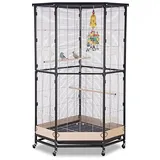 Montana Cages | Eck Voliere, Zimmervoliere, Käfig Villa Esquina - Antik/Platinum