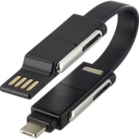 Renkforce OTG 6-in-1 USB-Adapterkabel, faltbar zu Schlüsselanhänger dank Magneten