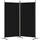 vidaXL Paravent Schwarz 175x180 cm Stoff