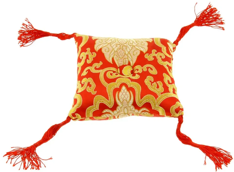 Klangschalenkissen Rot Mikro