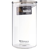 Wilmax England Wilmax WL-888515/A Borosilikatglas Vorratsdose mit Edelstahldeckel, 1100mL Kapazität