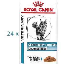 Royal Canin Veterinary Feline Sensitivity Control Huhn - Reis in Soße - 24 x 85 g