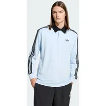 adidas 3-STREIFEN RUGBY LONGSLEEVE POLO blau XL