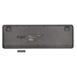 Nedis Maus und Tastatur-Set Wireless Maus- und Tastaturverbindung: USB | 800/1200 / 1600 dpi (US, Kabellos), Tastatur, Schwarz