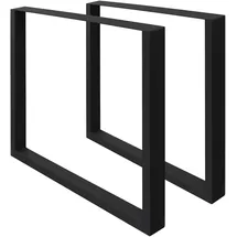 ECD Germany Tischbeine 70 x 72 cm Schwarz
