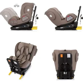 Chipolino Kindersitz Peak i-Size (40 - 150 cm) Isofix, SPS, drehbar, verstellbar beige
