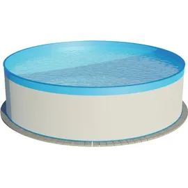 SUMMER FUN Stahlwandpool Set rund Athen 300 x 90 cm blau-weiß