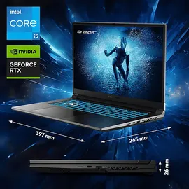 Medion ERAZER Defender P50 (MD62646) mit 165 Hz QHD Display und RGB Tastatur, Gaming Laptop, 17,3 Zoll Display, Intel® CoreTM i5 13420H Prozessor, 16 GB RAM, 1 TB SSD, NVIDIA GeForce RTXTM 4060, Schwarz, Windows 11 Home