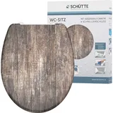 Schütte WC-Sitz OLD Wood Duroplast mit Absenkautomatik Schnellverschluss