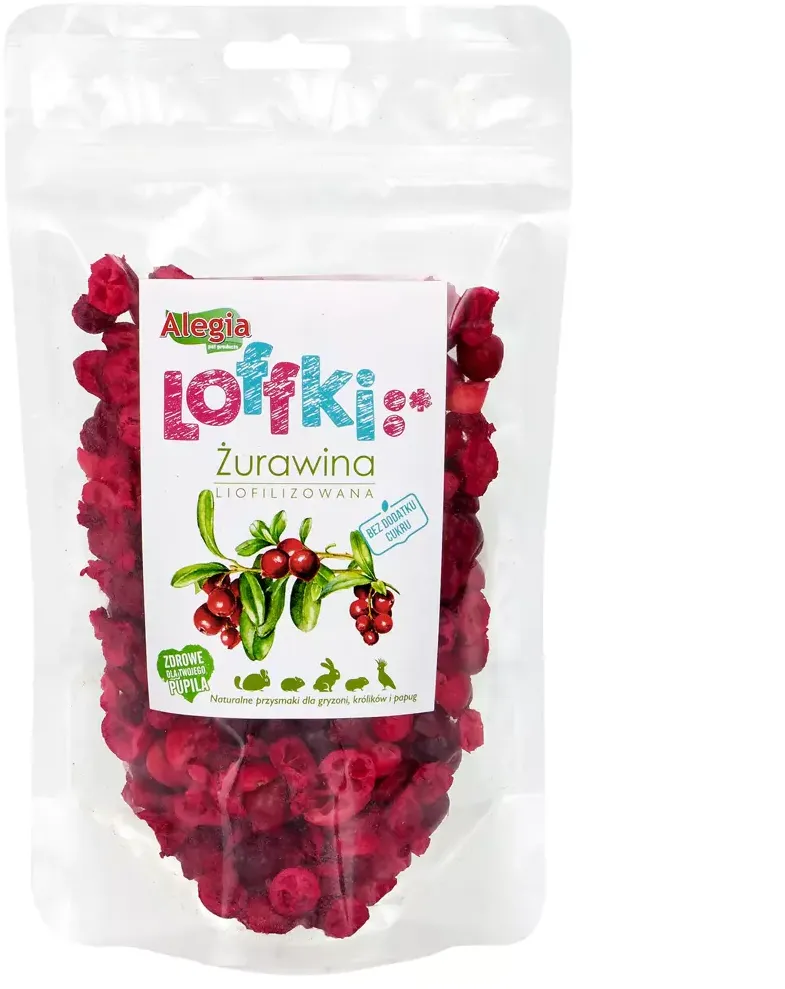 ALEGIA -Loffki Cranberries gefriergetrocknet 20g (Rabatt für Stammkunden 3%)