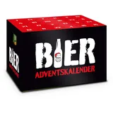 itenga Adventskalender Aufsatz für Bierkasten Männer Adventskalender Stülper - zum Selber Befüllen Bieradventskalender (Motiv rot schwarz weiss)