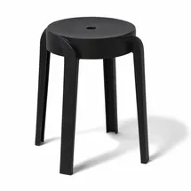 Mojawo Hocker Kunststoff 34 x 45 x 34 cm Schwarz