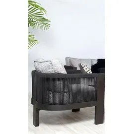 aea Gartenlounge-Set 4-tlg. Schwarz