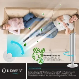 Kesser Turmventilator FERNBEDIENUNG Ventilator LED Display Standventilator Klimaanlage