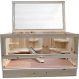 Nagerheim Nagerkäfig Kleintierkäfig Holzstall Kleintiergehege Stall Gehege Käfig