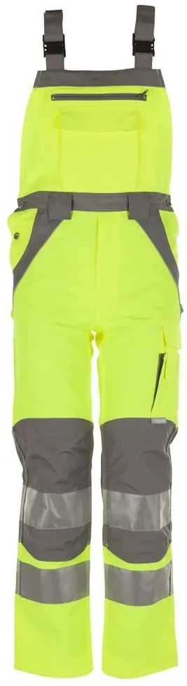 PLANAM Plaline Warnschutz Latzhose gelb/zink Gr. 54