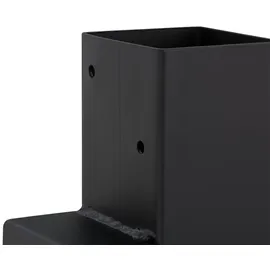 Relaxdays Holzstapelhilfe Stahl 0,10 x 0,16 m 4x Schwarz