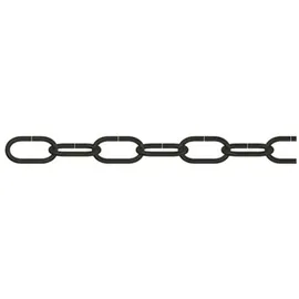 Dörner + Helmer Zierkette 153537 Schwarz / Stahl 30 m